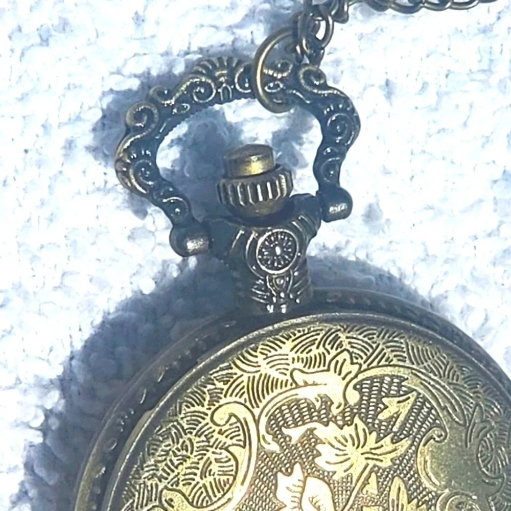 Strada Bronze Quartz Pocket Watch Motorcycle World